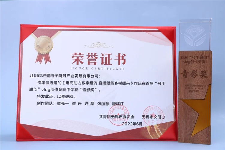 喜报丨《电商助力数字经济 直播赋能乡村振兴》荣获首届“号手联创”VLOG创作竞赛“青影奖”3.jpg